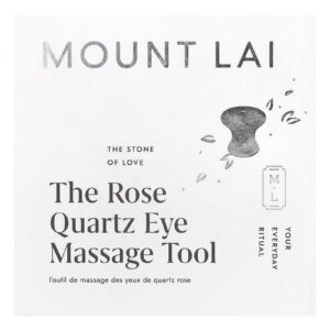 Mount Lai Massageador de Quartzo Rosa para Olhos 1 Utensílio