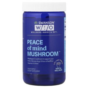 Swanson WIO Peace of Mind Mushroom™ 30 Cápsulas (500 mg por Cápsula)
