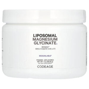 Codeage Glicinato de Magnésio Lipossomal em Pó Sem Sabor 852 g (3 oz)