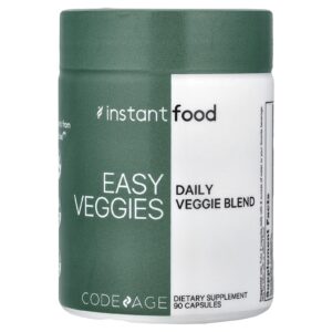 Codeage Alimento Instantâneo Vegetais Fáceis Mistura Vegetal Diária 90 Cápsulas