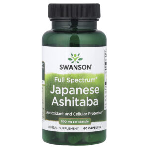 Swanson Ashitaba Japonesa Full Spectrum® 500 mg 60 Cápsulas