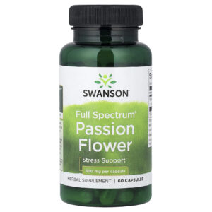 Swanson Passiflora Full Spectrum® 500 mg 60 Cápsulas