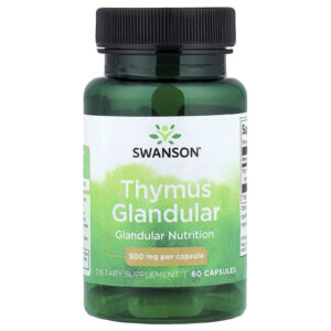 Swanson Timo Glandular 500 mg 60 Cápsulas