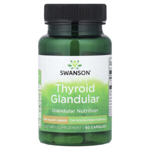 Swanson Glândula da Tireoide 200 mg 60 Cápsulas