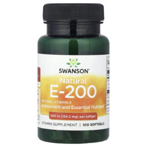 Swanson Vitamina E Natural 1342 mg (200 UI) 100 Cápsulas Softgel