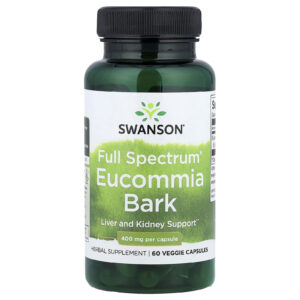 Swanson Full Spectrum® Eucommia Bark 400 mg 60 Cápsulas Vegetais