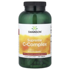 Swanson Complexo C Supremo com Bioflavonoides Cítricos e Rutina 250 Comprimidos