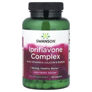 Swanson Complexo de ipriflavona com Vitamina D Cálcio e Boro 120 Comprimidos