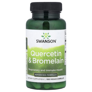 Swanson Quercetina e Bromelaína 100 Cápsulas Veganas