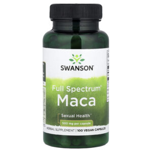 Swanson Full Spectrum® Maca-Peruana 500 mg 100 Cápsulas Veganas