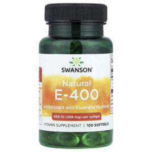 Swanson Vitamina E-400 Natural 268 mg (400 UI) 100 Cápsulas Softgel