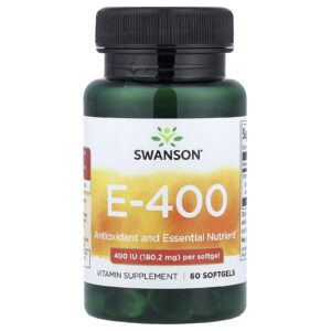 Swanson Vitamina E-400 1802 mg (400 UI) 60 Cápsulas Softgel