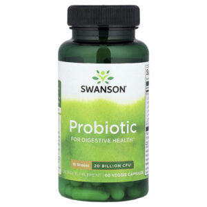 Swanson Probiótico 20 Bilhões de UFCs 60 Cápsulas Vegetais