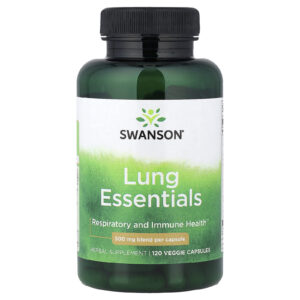 Swanson Lung Essentials 500 mg 120 Cápsulas Vegetais