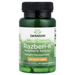 Swanson Razberi-K® Framboesa Cetonas 200 mg 60 Cápsulas Veganas