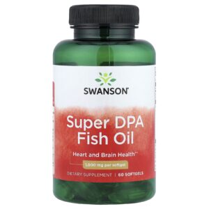 Swanson Óleo de Peixe Super DPA 1.000 mg 60 Cápsulas Softgel