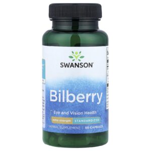 Swanson Mirtilo Europeu Padronizado 60 Cápsulas