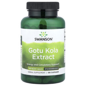 Swanson Extrato de Gotu Kola Padronizado 100 mg 120 Cápsulas