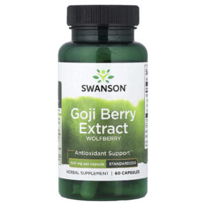 Swanson Extrato de Goji Berry Padronizado 500 mg 60 Cápsulas