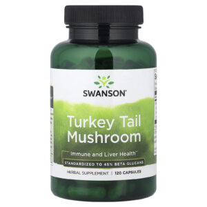 Swanson Cogumelo Cauda-de-peru 120 Cápsulas (500 mg por Cápsula)