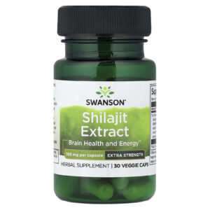 Swanson Extrato de Shilajit 100 mg 30 Cápsulas Vegetais