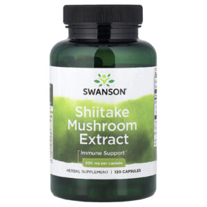 Swanson Extrato de Cogumelo Shiitake 500 mg 120 Cápsulas