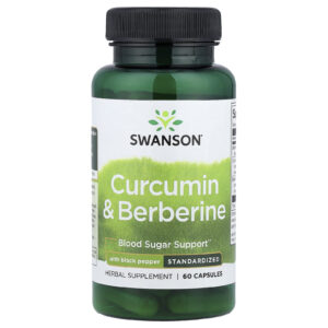 Swanson Curcumina e Berberina com Pimenta-do-reino 60 Cápsulas