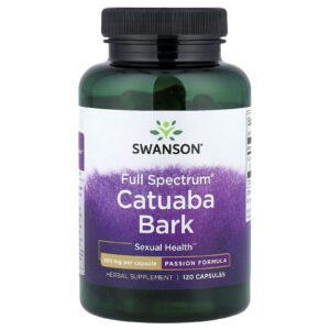 Swanson Casca de Catuaba Full Spectrum® 465 mg 120 Cápsulas