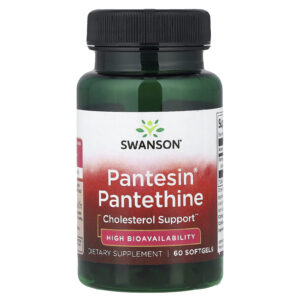 Swanson Pantesin® Pantethine 60 Cápsulas Softgel (300 mg por cápsula softgel)