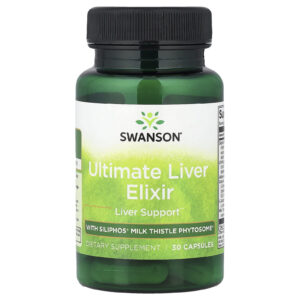 Swanson Ultimate Liver Elixir com Siliphos® e Cardo-mariano Phytosome® 30 Cápsulas