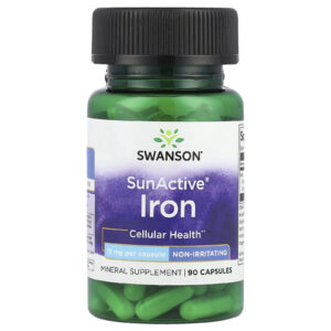 Swanson SunActive® Ferro 15 mg 90 Cápsulas