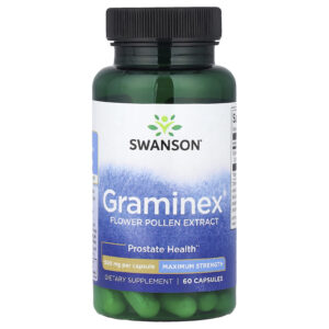 Swanson Extrato de Pólen de Flores Graminex® Força Máxima 500 mg 60 Cápsulas