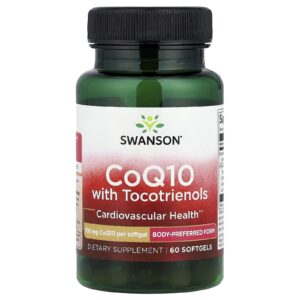Swanson CoQ10 com Tocotrienóis 60 Cápsulas Softgel
