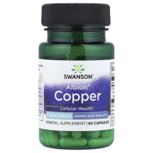 Swanson Albion® Cobre 2 mg 60 Cápsulas