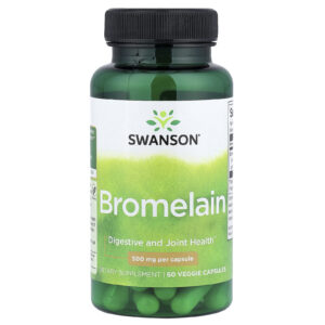 Swanson Bromelina 60 Cápsulas Vegetais (500 mg por Cápsula)