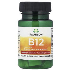 Swanson Vitamina B12 60 Pastilhas (5.000 mcg por Pastilha)
