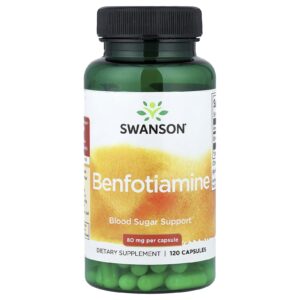 Swanson Benfotiamina 80 mg 120 Cápsulas