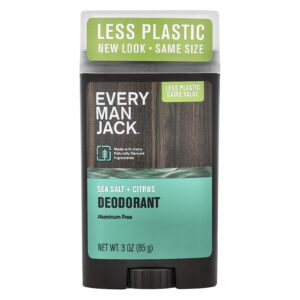 Every Man Jack Desodorante Sem Alumínio Sal Marinho + Cítricos 85 g (3 oz)
