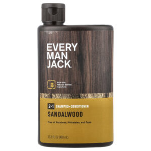 Every Man Jack Shampoo e Condicionador 2 em 1 Sândalo 400 ml (135 fl oz)