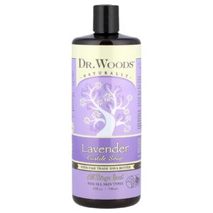 Dr. Woods Sabonete de Castela de Lavanda com Manteiga de Karité de Comércio Justo 946 ml (32 fl oz)