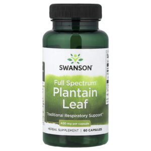 Swanson Folha de Plátano Full Spectrum® 400 mg 60 Cápsulas