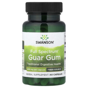 Swanson Goma de Guar Full Spectrum® 400 mg 60 Cápsulas