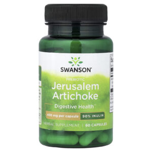 Swanson Alcachofra de Jerusalém Prebiótico 400 mg 60 Cápsulas