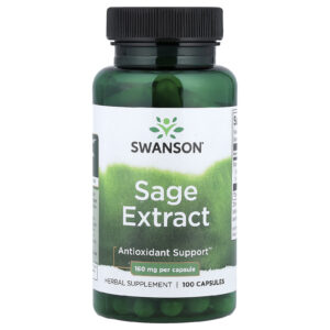 Swanson Extrato de Sálvia 160 mg 100 Cápsulas