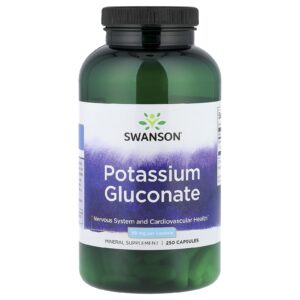 Swanson Gluconato de Potássio 99 mg 250 Cápsulas