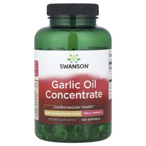 Swanson Concentrado de Óleo de Alho Tripla Potência 1.500 mg 500 Cápsulas Softgel
