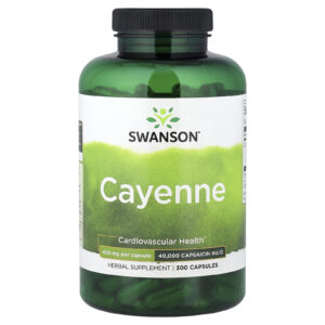 Swanson Caiena 450 mg 300 Cápsulas
