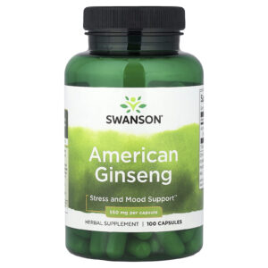 Swanson Ginseng Americano 550 mg 100 Cápsulas