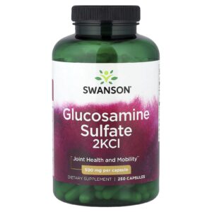 Swanson Sulfato de Glicosamina 2KCI 500 mg 250 Cápsulas