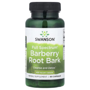 Swanson Casca da Raiz de Bérberis Full Spectrum® 450 mg 60 Cápsulas